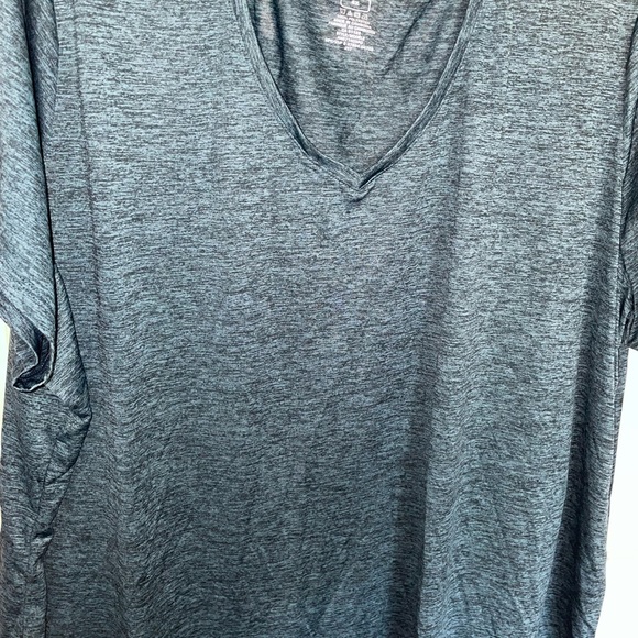 Athletic Works Dri-More Turquoise Workout T-Shirt - Picture 3 of 5